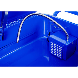 English Elm Mobile Steel Parts Washer 20 Gallon Powder Coated Shop Cleaner with 325 Gph Pump W465P149908