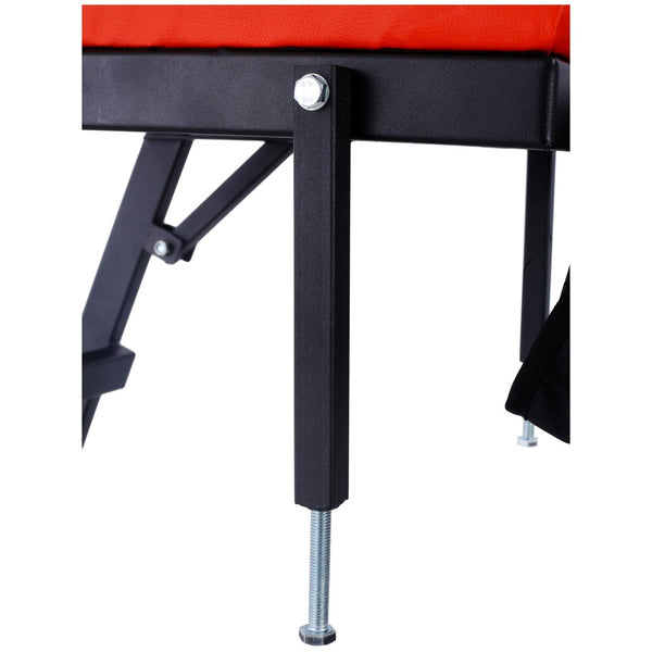 English Elm Top Adjustable Engine Creeper with Steel Frame Padded Deck and Lockable Casters for Garage W465P152333