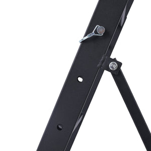 English Elm Top Adjustable Engine Creeper with Steel Frame Padded Deck and Lockable Casters for Garage W465P152333