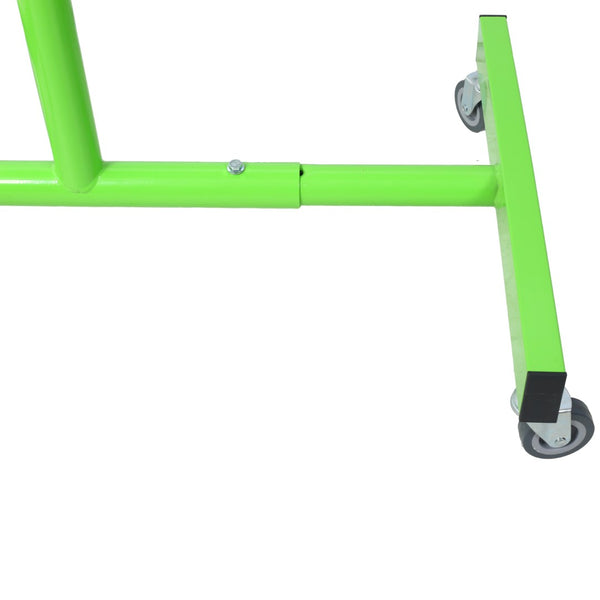 English Elm Adjustable Steel Rolling Worktable with Drawer and Swivel Casters for Garage Shops Green W465P152674