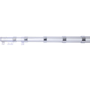 English Elm 25ft Telescoping Aluminum Flagpole Kit Heavy Duty Inground Pole with Rotating Clips W465P153952