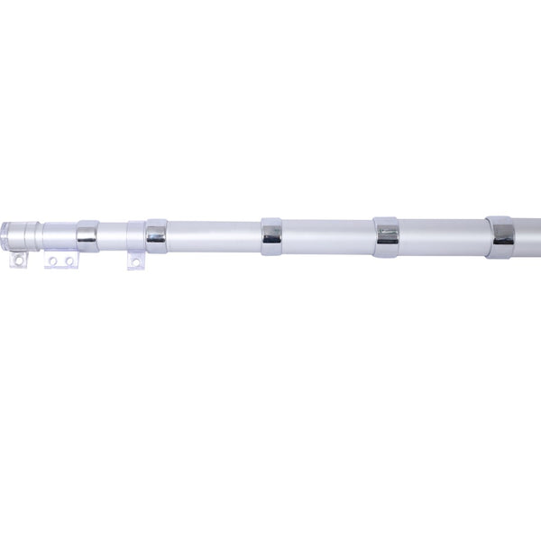 English Elm 25ft Telescoping Aluminum Flagpole Kit Heavy Duty Inground Pole with Rotating Clips W465P153952