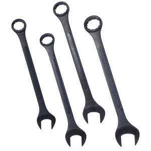 English Elm Sae Jumbo 4 Piece Carbon Steel Combination Wrench Set with Black Oxide Corrosion Guard W465P154057