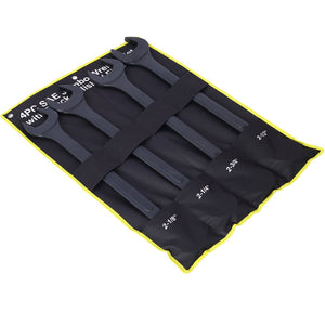 English Elm Sae Jumbo 4 Piece Carbon Steel Combination Wrench Set with Black Oxide Corrosion Guard W465P154057