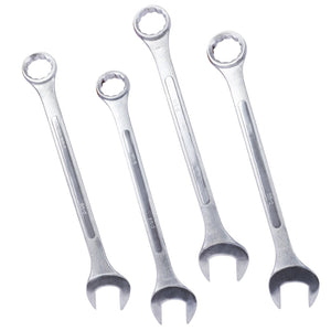 English Elm Sae Jumbo Combination Wrench Set 4 Piece Chrome Plated Carbon Steel with Storage Bag W465P154058