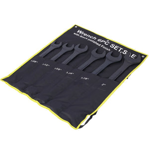 English Elm Jumbo Combination Wrench Set 6 Piece Carbon Steel Black Oxide Heavy Equipment Sae SAE W465P154061