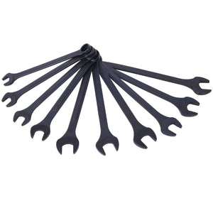 English Elm Sae Jumbo Combination Wrench Set 10 Piece Black Oxide Carbon Steel with Storage Pouch W465P154065