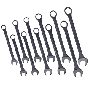English Elm Jumbo Sae Combination Wrench Set 11-piece Carbon Steel Black Oxide with Storage Pouch W465P154068