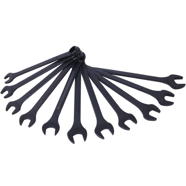 English Elm Jumbo Metric Combination Wrench Set 11 Piece Carbon Steel Black Oxide Heavy Duty W465P154070