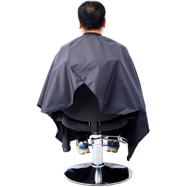 English Elm Hair Salon Barber Chair Heavy Duty Hydraulic Pu Leather Swivel Styling Seat with Cape Black W465P156735