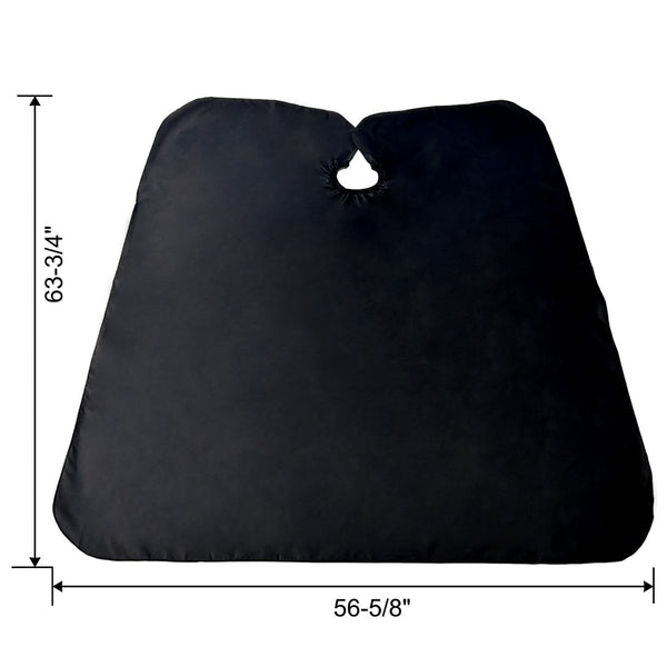 English Elm Hair Salon Barber Chair Heavy Duty Hydraulic Pu Leather Swivel Styling Seat with Cape Black W465P156735