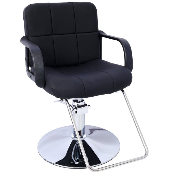 English Elm Hair Salon Hydraulic Barber Chair PU Leather Foam Cushion Swivel Styling Seat W465P156737