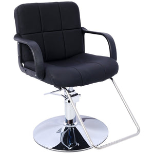 English Elm Hair Salon Hydraulic Barber Chair PU Leather Foam Cushion Swivel Styling Seat W465P156737