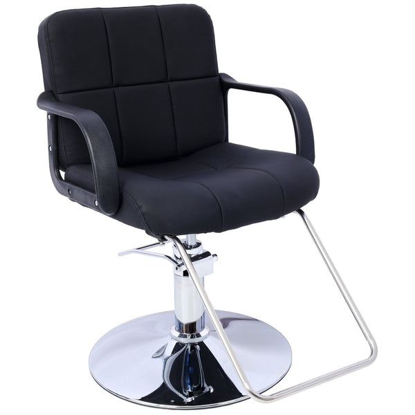 English Elm Hair Salon Hydraulic Barber Chair PU Leather Foam Cushion Swivel Styling Seat W465P156737
