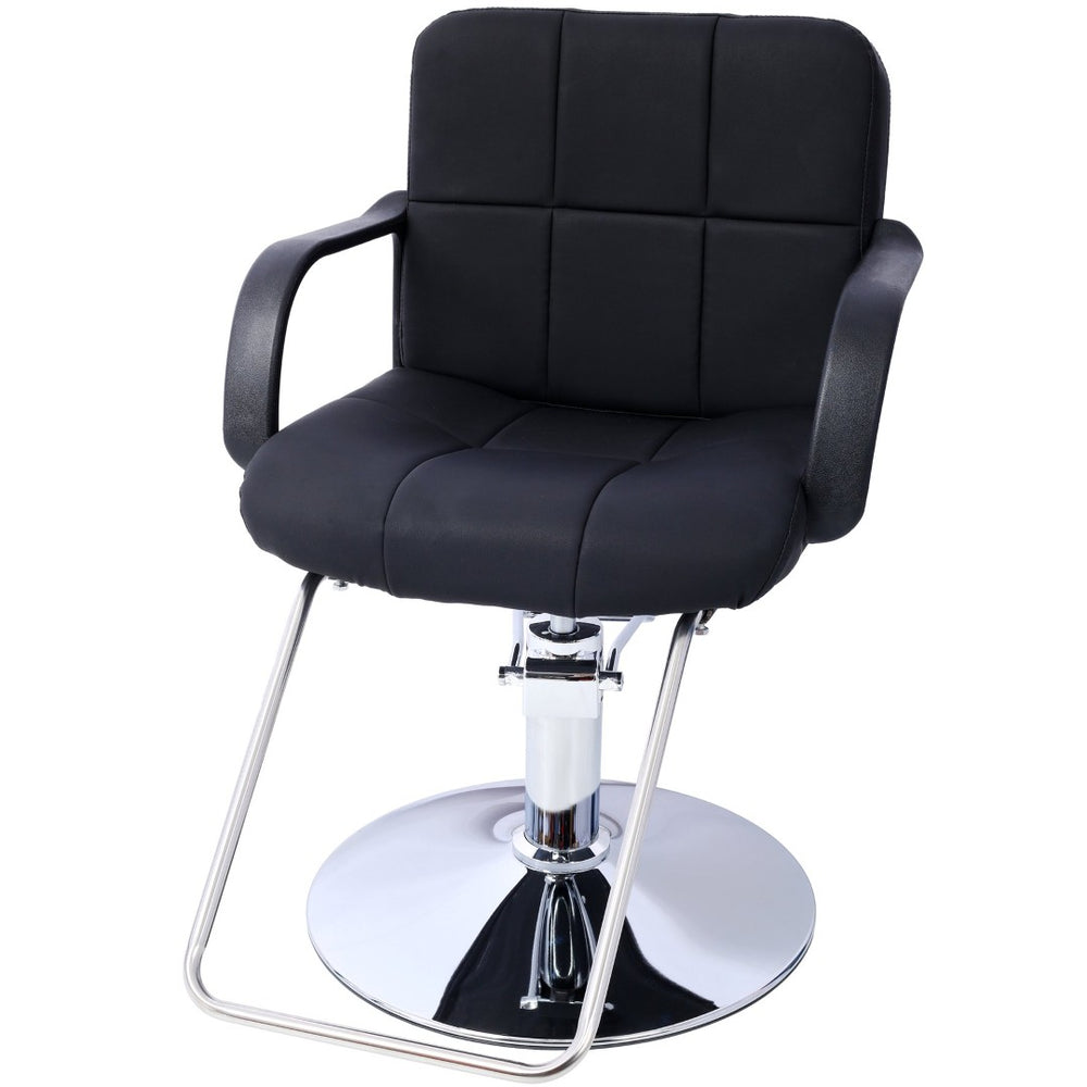 English Elm Hair Salon Hydraulic Barber Chair PU Leather Foam Cushion Swivel Styling Seat W465P156737