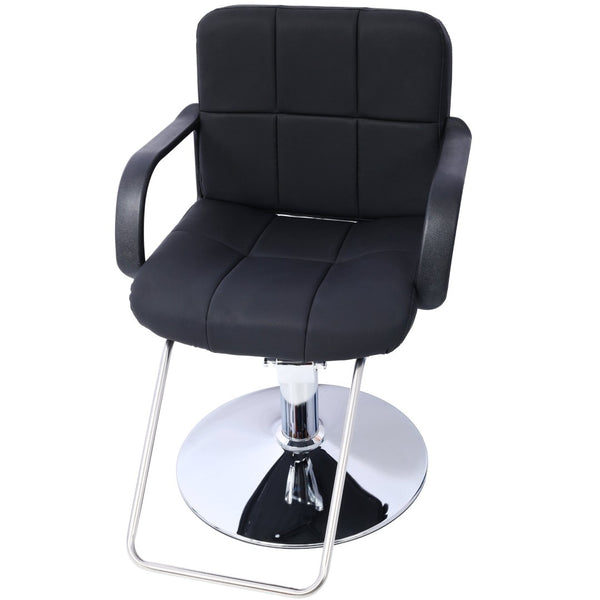 English Elm Hair Salon Hydraulic Barber Chair PU Leather Foam Cushion Swivel Styling Seat W465P156737