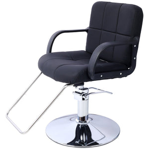 English Elm Hair Salon Hydraulic Barber Chair PU Leather Foam Cushion Swivel Styling Seat W465P156737