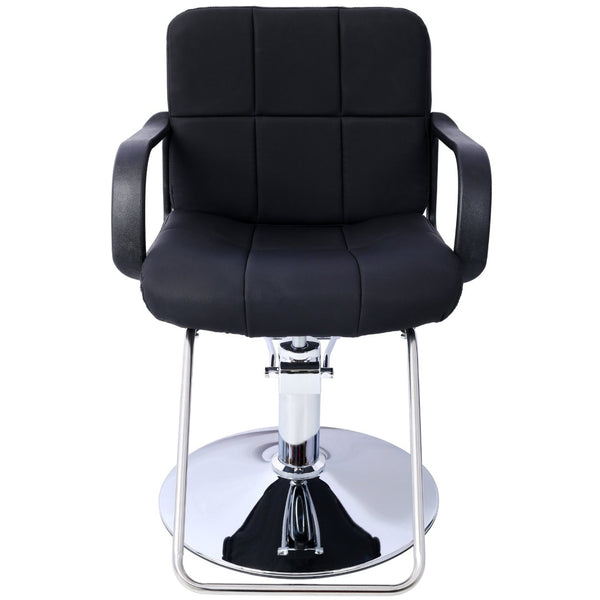 English Elm Hair Salon Hydraulic Barber Chair PU Leather Foam Cushion Swivel Styling Seat W465P156737