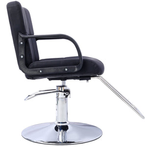 English Elm Hair Salon Hydraulic Barber Chair PU Leather Foam Cushion Swivel Styling Seat W465P156737