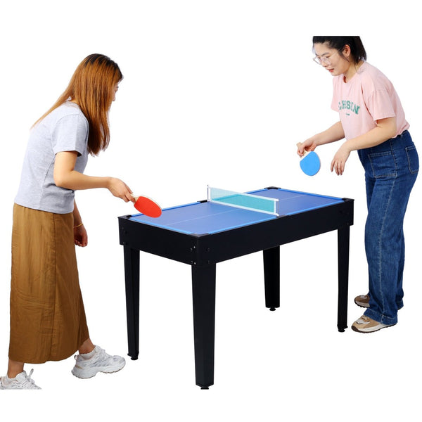 English Elm 5-in-1 Multi Game Table Billiards Foosball Hockey Ping Pong Basketball Rec Room Black W465P164154