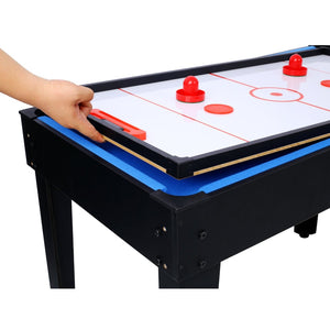 English Elm 5-in-1 Multi Game Table Billiards Foosball Hockey Ping Pong Basketball Rec Room Black W465P164154