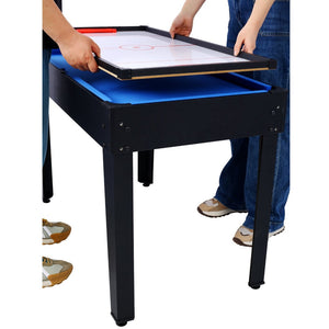 English Elm 5-in-1 Multi Game Table Billiards Foosball Hockey Ping Pong Basketball Rec Room Black W465P164154