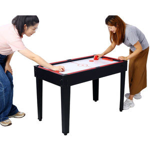 English Elm 5-in-1 Multi Game Table Billiards Foosball Hockey Ping Pong Basketball Arcade Fun Black W465P164155