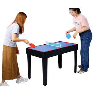 English Elm 5-in-1 Multi Game Table Billiards Foosball Hockey Ping Pong Basketball Arcade Fun Black W465P164155