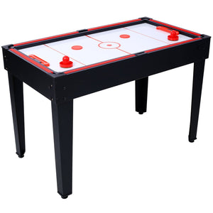 English Elm 5-in-1 Multi Game Table Billiards Foosball Hockey Ping Pong Basketball Arcade Fun Black W465P164155