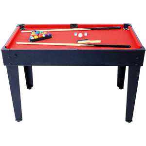 English Elm 5-in-1 Multi Game Table Billiards Foosball Hockey Ping Pong Basketball Arcade Fun Black W465P164155
