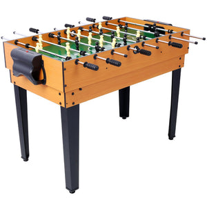 English Elm 5-in-1 Multi Game Table Billiards Foosball Hockey Ping Pong Basketball Rec Room Brown W465P164156