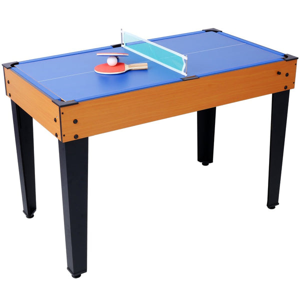 English Elm 5-in-1 Multi Game Table Billiards Foosball Hockey Ping Pong Basketball Rec Room Brown W465P164156