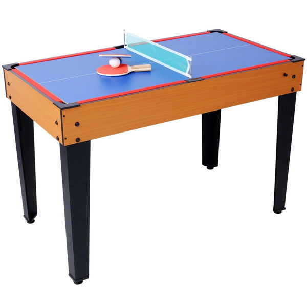 English Elm 5-in-1 Multi Game Table Billiards Foosball Hockey Ping Pong Basketball Arcade Fun Brown W465P164157