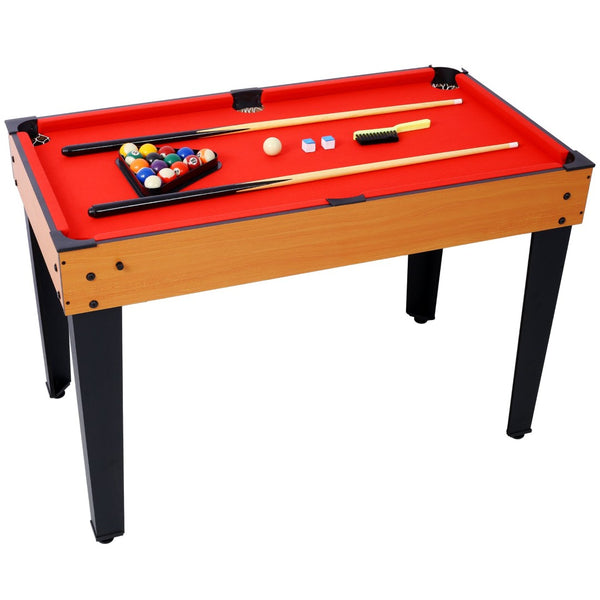 English Elm 5-in-1 Multi Game Table Billiards Foosball Hockey Ping Pong Basketball Arcade Fun Brown W465P164157