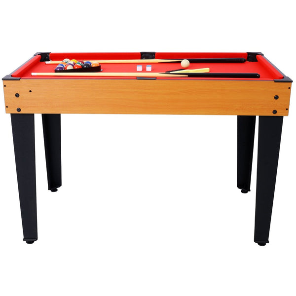 English Elm 5-in-1 Multi Game Table Billiards Foosball Hockey Ping Pong Basketball Arcade Fun Brown W465P164157