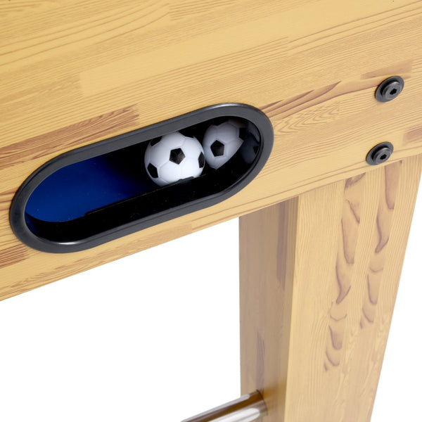 English Elm 54-inch Foosball Table with Chrome Rods Cherry Cabinet for Home Game Rooms W465P164158