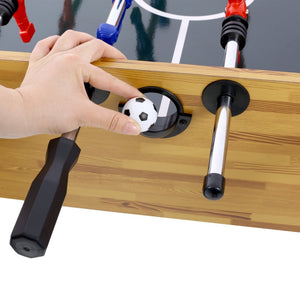 English Elm 54-inch Foosball Table with Chrome Rods Cherry Cabinet for Home Game Rooms W465P164158