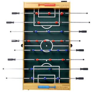 English Elm 54-inch Foosball Table with Chrome Rods Cherry Cabinet for Home Game Rooms W465P164158
