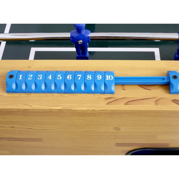 English Elm 54-inch Foosball Table with Chrome Rods Cherry Cabinet for Home Game Rooms W465P164158