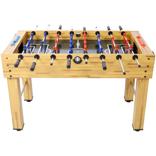 English Elm 54-inch Foosball Table with Chrome Rods Cherry Cabinet for Home Game Rooms W465P164158