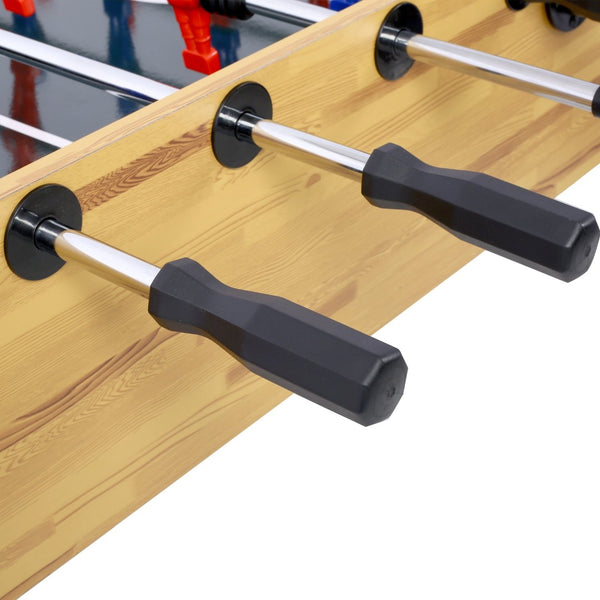 English Elm 54-inch Foosball Table with Chrome Rods Cherry Cabinet for Home Game Rooms W465P164158