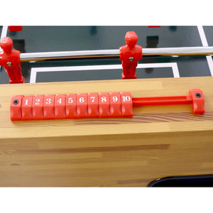 English Elm 54-inch Foosball Table with Chrome Rods Cherry Cabinet for Home Game Rooms W465P164158