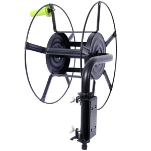 English Elm Swivel Wall Mount Hose Reel Heavy Duty Steel 180 Degree Pivot Outdoor Garden W465P168173