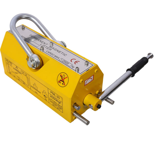 English Elm Permanent Magnetic Lifter 4400lb Neodymium Steel Hoist Tool for Industrial Shops W465P170816
