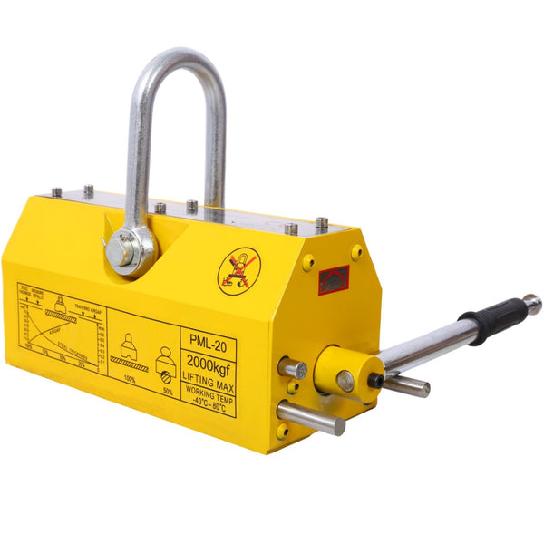 English Elm Permanent Magnetic Lifter 4400lb Neodymium Steel Hoist Tool for Industrial Shops W465P170816