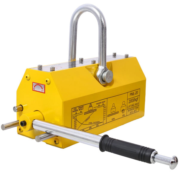 English Elm Permanent Magnetic Lifter 4400lb Neodymium Steel Hoist Tool for Industrial Shops W465P170816