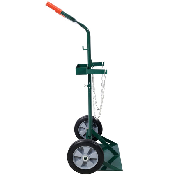 English Elm 440lbs Heavy Duty Welding Cylinder Dolly with Dual Tank Holders and Solid Rubber Wheels W465P175687