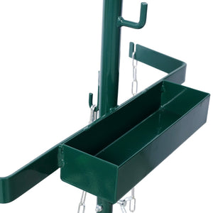 English Elm 440lbs Heavy Duty Welding Cylinder Dolly with Dual Tank Holders and Solid Rubber Wheels W465P175687