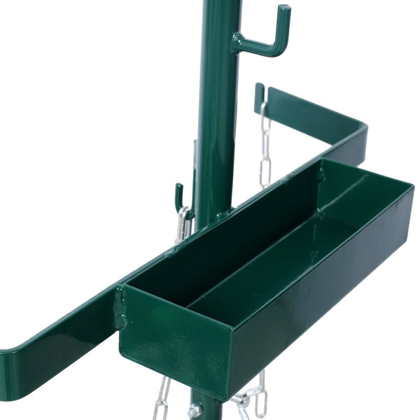 English Elm 440lbs Heavy Duty Welding Cylinder Dolly with Dual Tank Holders and Solid Rubber Wheels W465P175687