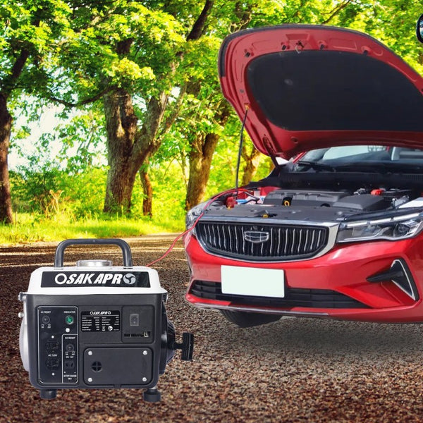 English Elm Portable Gas Generator 800W OHV Engine EPA Compliant Camping Emergency Power Supply W465P176459